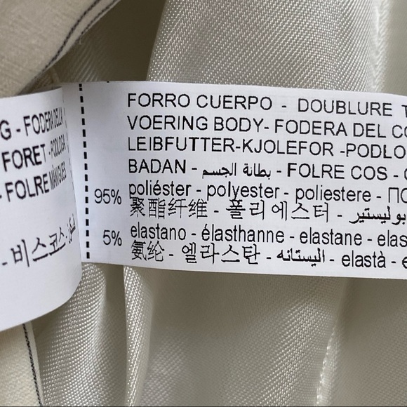 Matching Set - Zara Cropped Striped Blazer with Linen Blend Midi Skirt - Picture 11 of 11